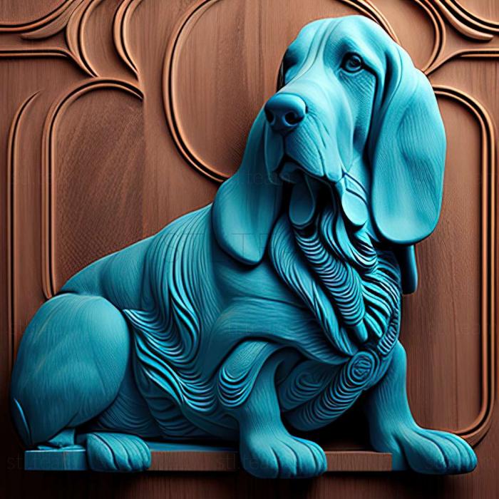 Animals Blue Gascon Basset dog